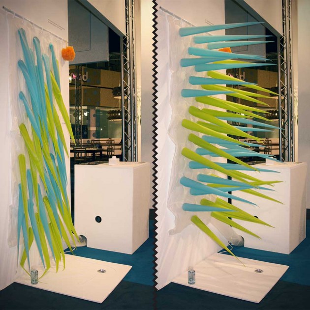 Spiky Shower Curtain by Elisabeth Buecher