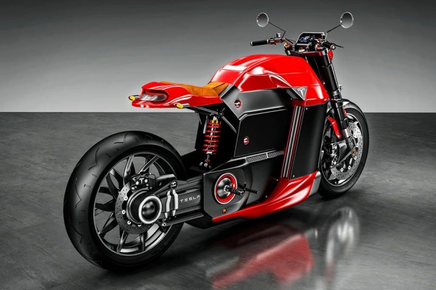 Tesla Model M Concept Electric Motorcycle by Jans Slapins