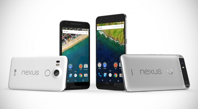 Google Nexus 6P and Nexus 5X Smartphones