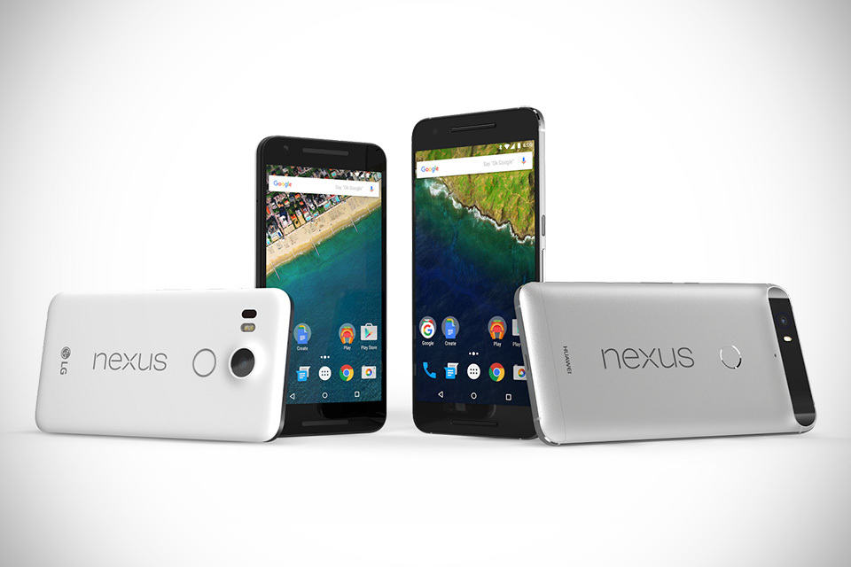 Google Nexus 6P and Nexus 5X Smartphones