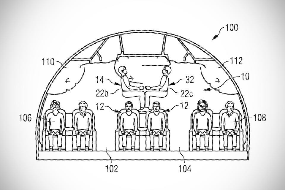 Airbus ‘Mezzanine’ Seating Patent