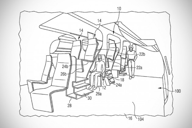 Airbus ‘Mezzanine’ Seating Patent
