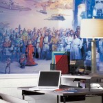 This Massive Star Wars Cast Wallpaper Mural Has Every Character From All Six Movies in it!