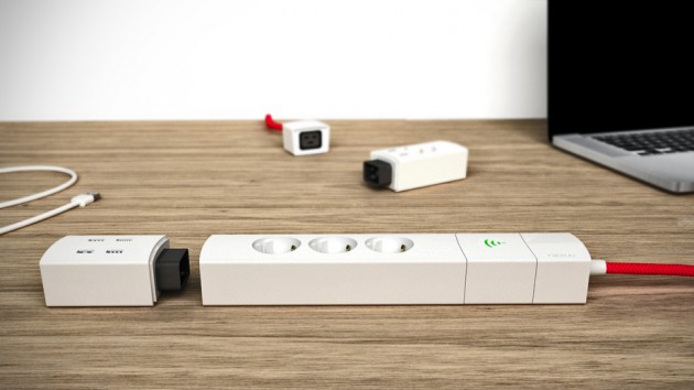 Modular Customizable Power Strip by Casitoo