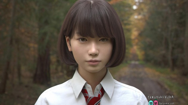 Saya The Photorealistic Teenage Girl by Teruyuki and Yuki Ishikawa