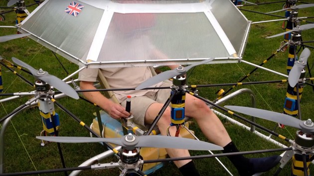 Swarm Manned Aerial Vehicle Multirotor Super Drone