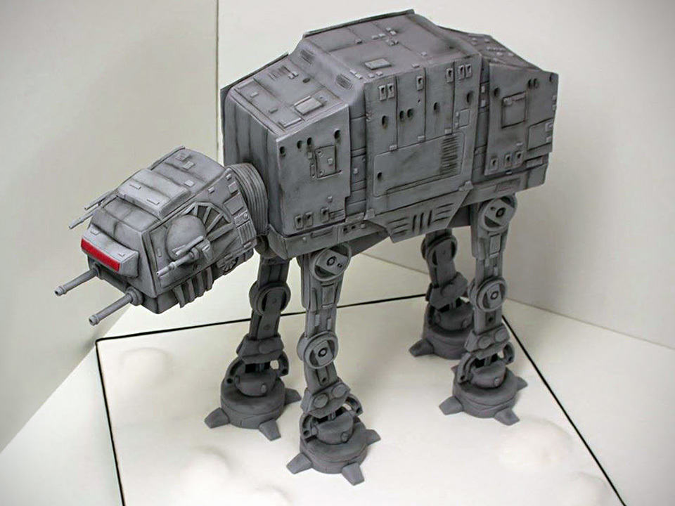 Would You Bear To Take A Slice Of This Highly Realistic AT-AT Cake?