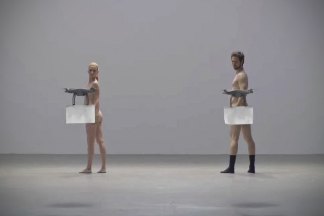 BUYMA Ad Campaign with Naked Dancers and Drones