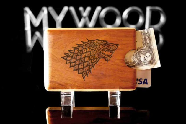 Engraved Wood Wallet by My Wood Wallets - GoT House Targaryen