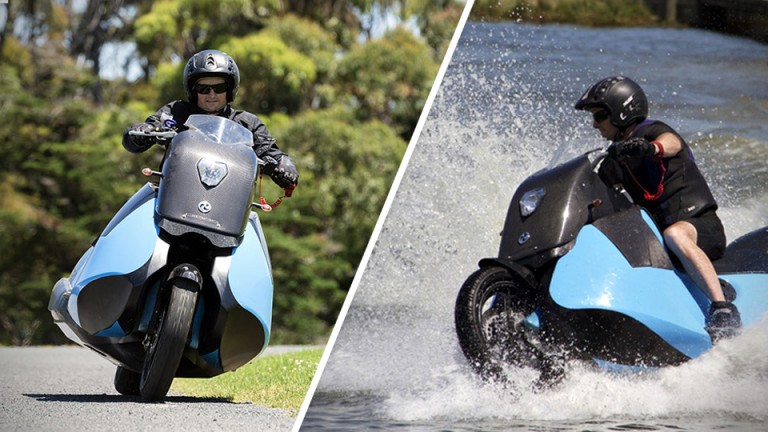 Gibbs Amphibians’ Biski Is A Motorcycle That Is Also A Jet Ski