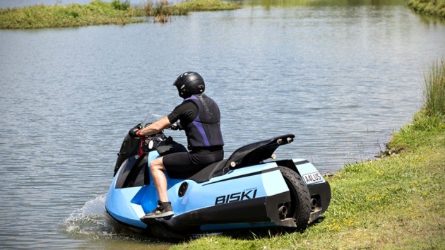 Gibbs Amphibians’ Biski Is A Motorcycle That Is Also A Jet Ski