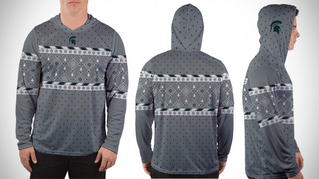 Made Royal Collegiate-themed Ugly Christmas Sweaters - Michigan State
