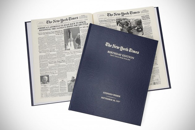 New York Times Custom Birthday Book