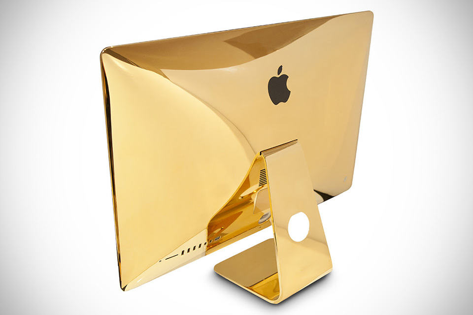 24K Gold 27-inch iMac with Retina 5K Display by Goldgenie