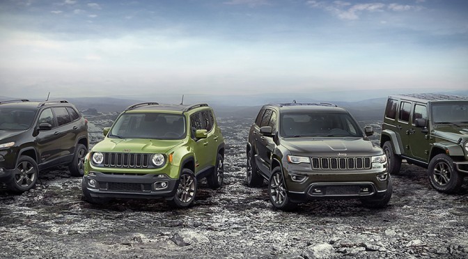 Jeep 75th Anniversary Special Edition Models