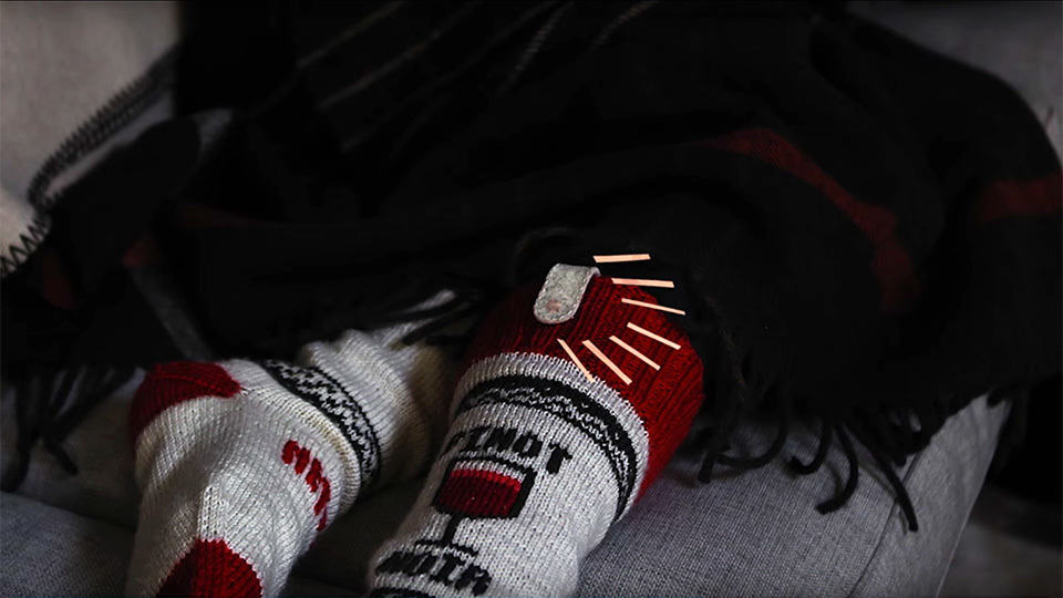 DIY Netflix Socks Will Pause The Show When You Fall Asleep