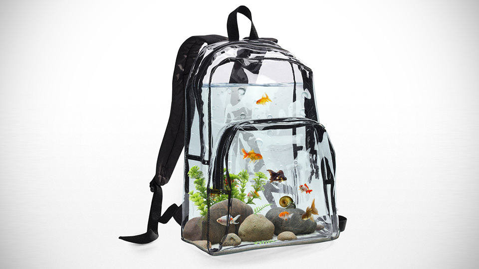 Aquarium Backpack Lets You Take Your Pet Fishes For A Walk 