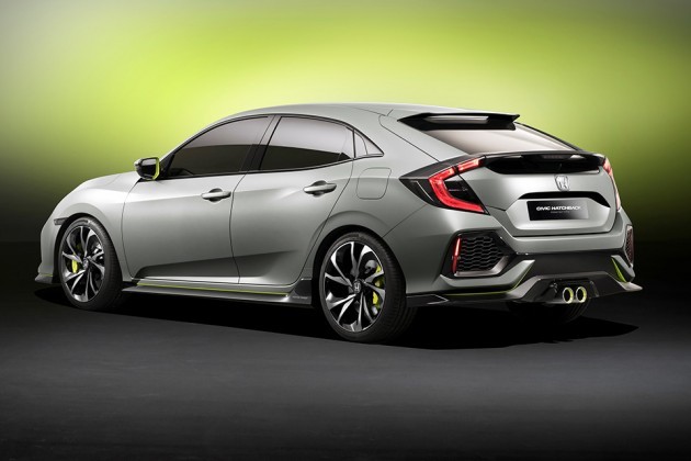 Honda 5-Door Civic Hatchback Prototype Unveiled at Geneva