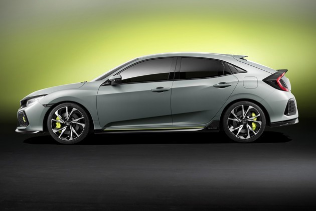 Honda 5-Door Civic Hatchback Prototype Unveiled at Geneva