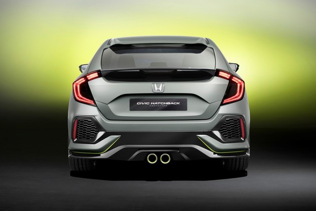 Honda 5-Door Civic Hatchback Prototype Unveiled at Geneva