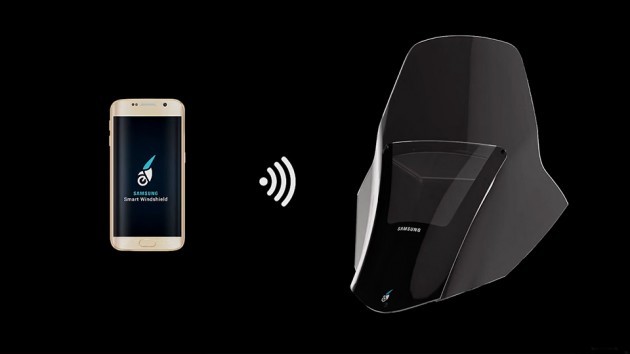 Samsung Motorcycle Smart Windshield