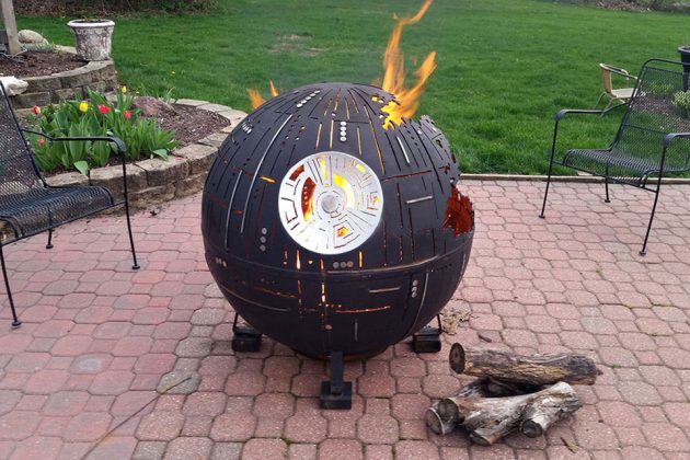 Death Star Fire Pit Made From High School Welding Class