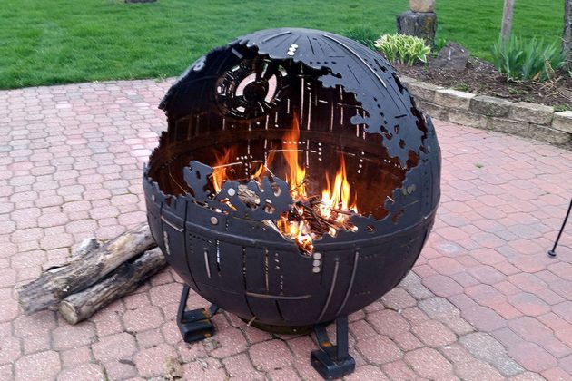 Death Star Fire Pit Made From High School Welding Class