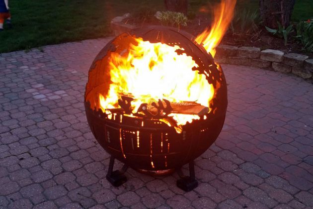 Death Star Fire Pit Made From High School Welding Class