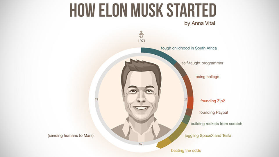 Infographic: How Elon Musk Started