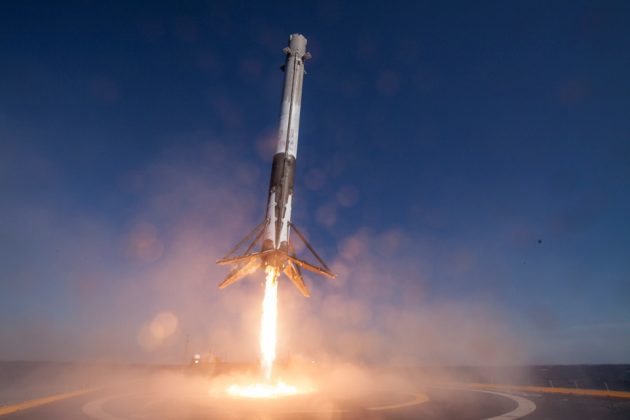 SpaceX Falcon 9 Rocket Lands On Droneship