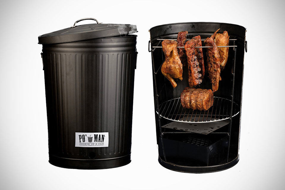 The Original Po’ Man Charcoal Grill & Cooker