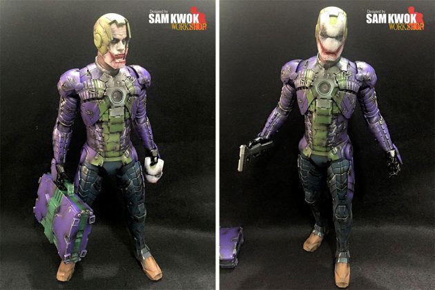 Hot Toys Iron Man Mark V x Joker Mashup by Sam Kwok Workshop