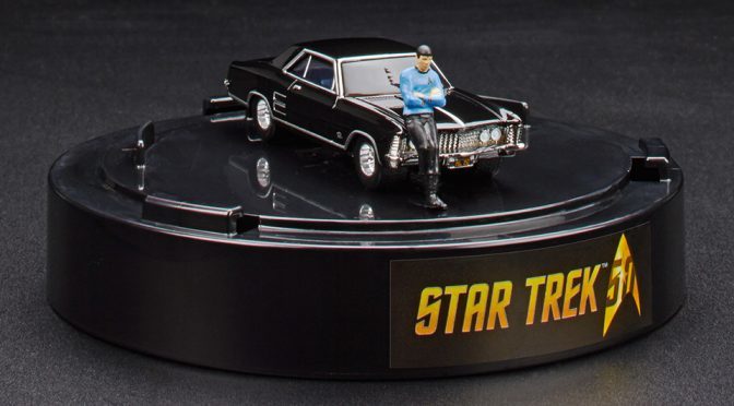 Hot Wheels Tiny Spock Leaning on a 1964 Buick Riviera