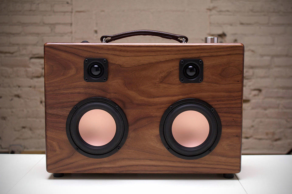 Modern Walnut Boombox by The HiFi Case