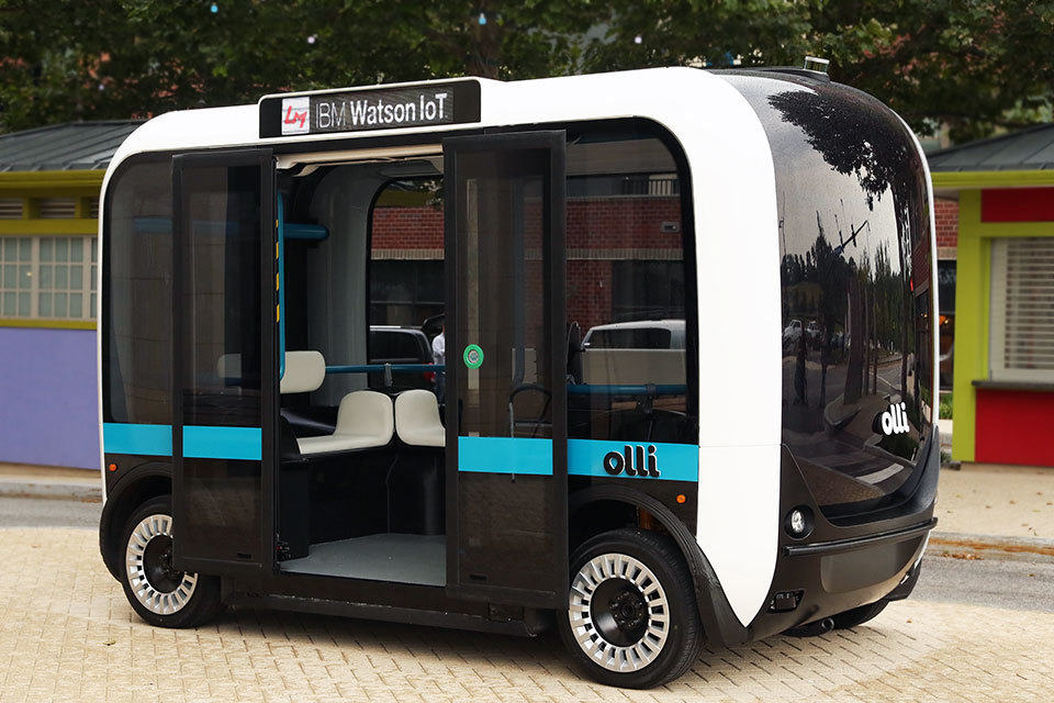Olli IBM Watson-powered Autonomous Electric Bus