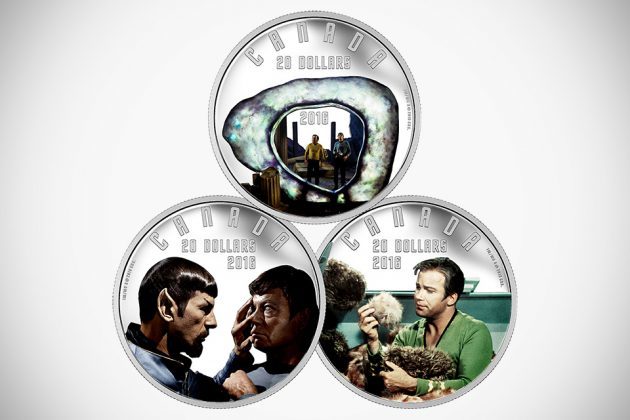 1 oz. Pure Silver Colored 3-Coin Subscription - iconic Star Trek Scenes