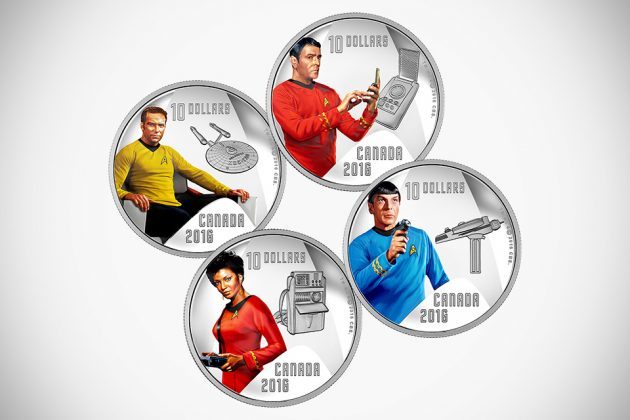 1/2 oz. Pure Silver Colored 4-Coin Subscription - Star Trek Crew