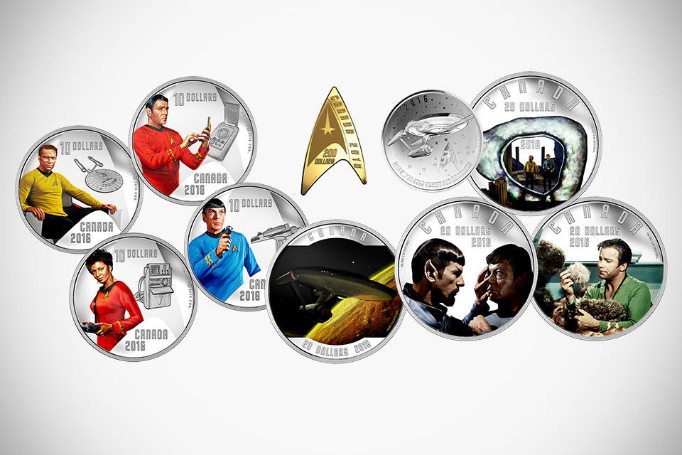 Royal Canadian Mint Star Trek 50th Anniversary Coins