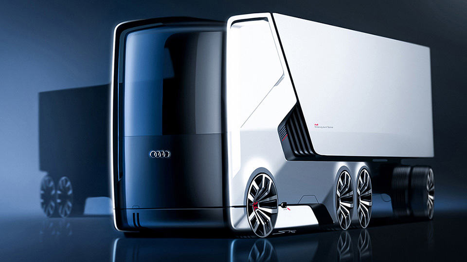 Self-driving Electric Truck Concept for Audi