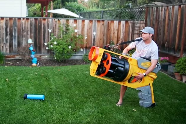 Former NASA Engineer Built The World’s Biggest NERF Gun