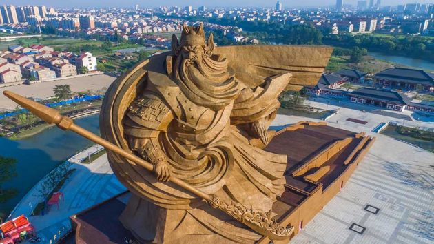 Colossal Guan Yu Statue On Guan Gong Museum