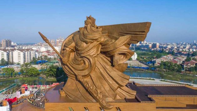 Colossal Guan Yu Statue On Guan Gong Museum