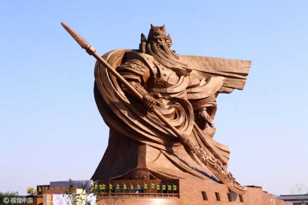 Colossal Guan Yu Statue On Guan Gong Museum