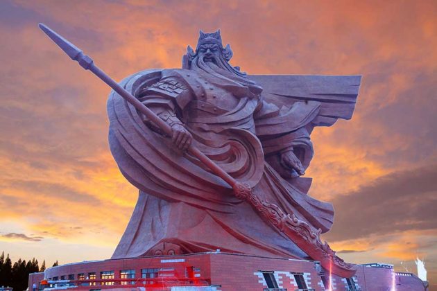 Colossal Guan Yu Statue On Guan Gong Museum