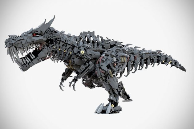 Digitally Rendered LEGO Transformers T-Rex Grimlock