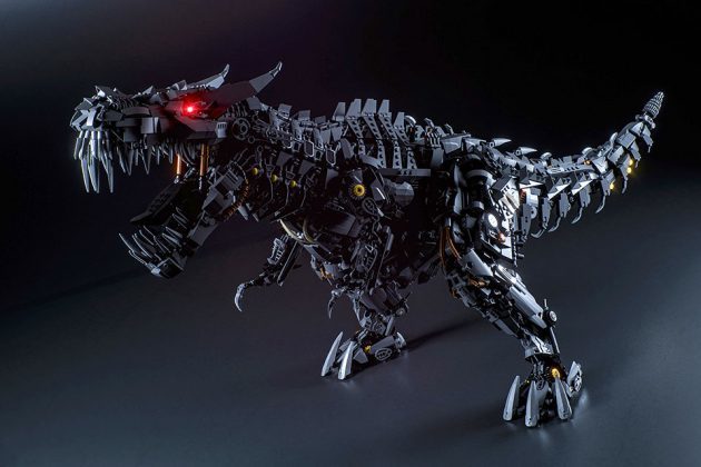 Digitally Rendered LEGO Transformers T-Rex Grimlock