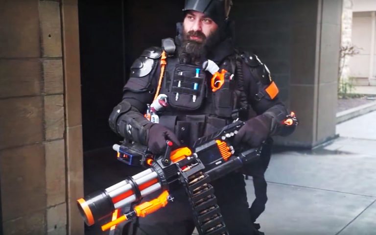 This Diy Nerf Rival Minigun Spits Out Foam Balls At 20 Rounds Sec Shouts